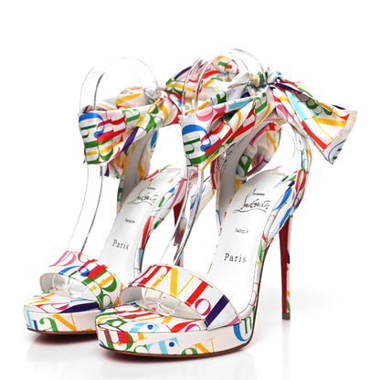 Christian Louboutin Crepe Satin ABC Du Desert 120 Sandal 37 Multicolor 3 of 9