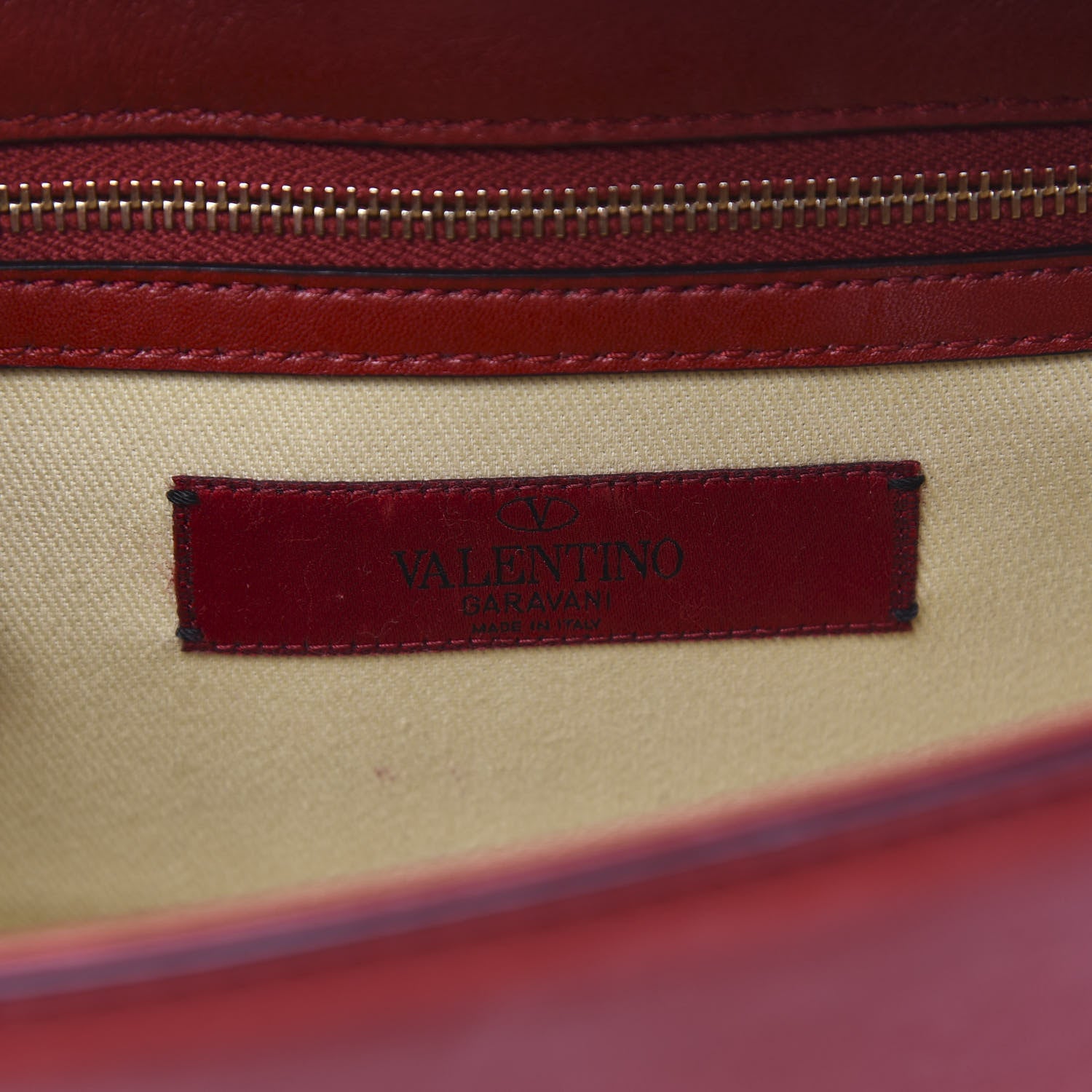 Valentino Garavani Vitello Small Glam Lock Rockstud Flap Red 9 of 12