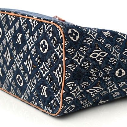 Louis Vuitton Jacquard Since 1854 Neverfull MM Blue 11 of 15