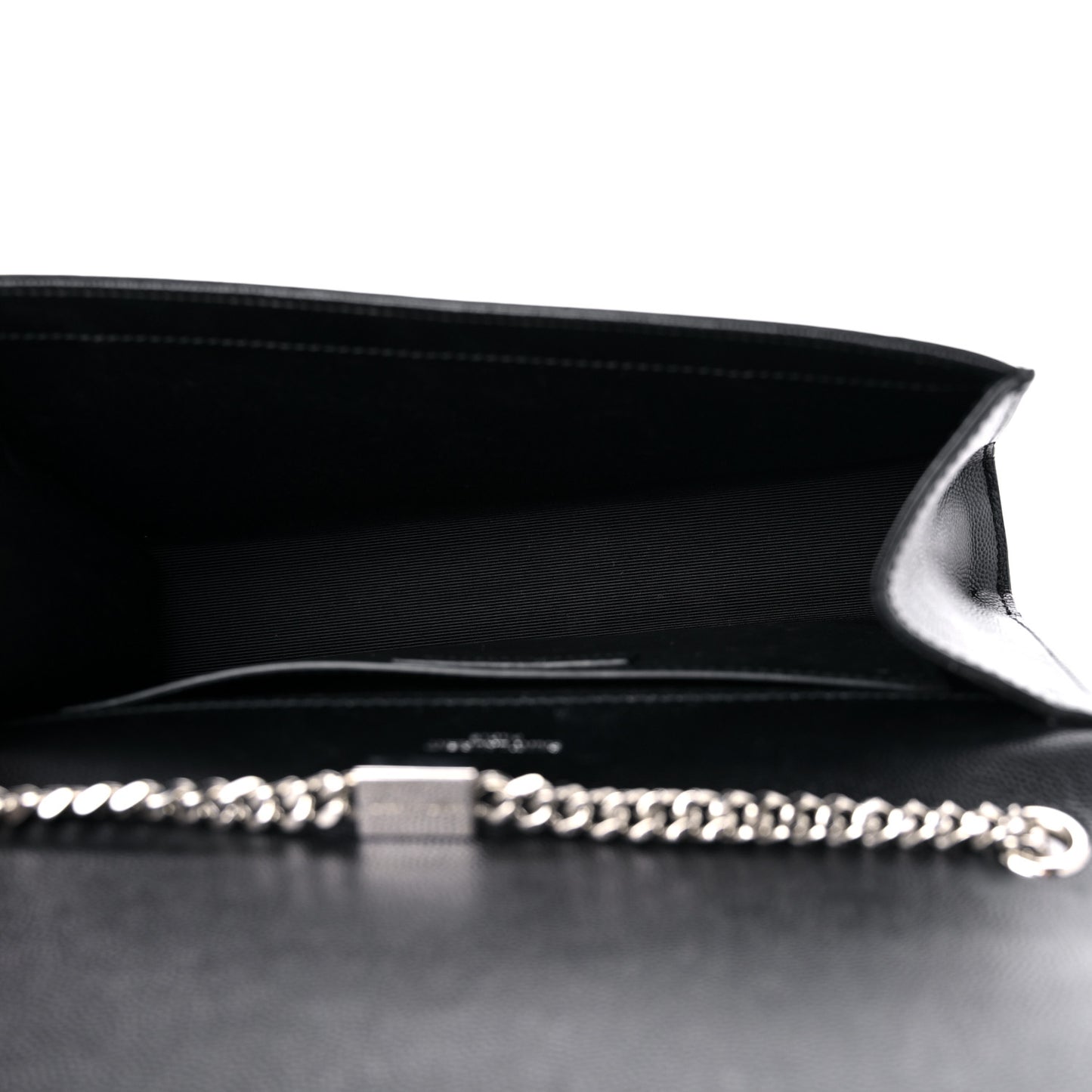 Grain De Poudre Medium Classic Monogram Kate Satchel Black