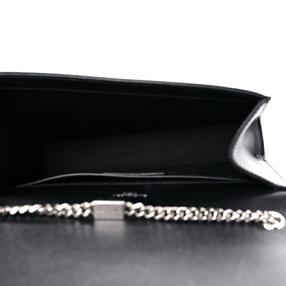 Saint Laurent Grain De Poudre Medium Classic Monogram Kate Satchel Black 5 of 13