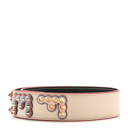 Fendi Vitello Dolce Fun Fair Metal Studded Strap You Camelia Multicolor 2 of 5