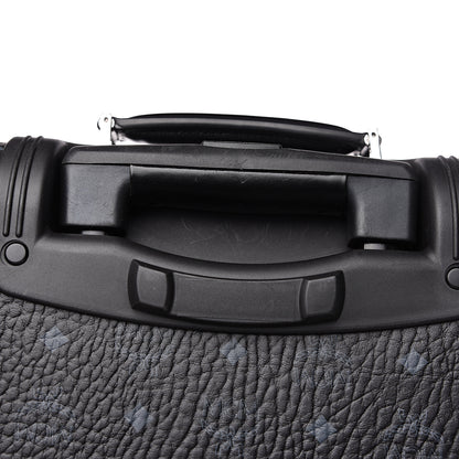MCM Visetos Small Traveler Trolley Whelled Suitcase Black 6 of 8