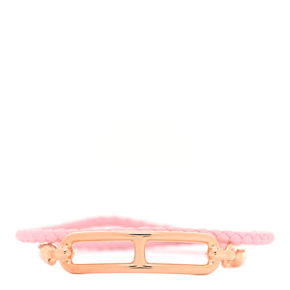 Hermes Swift Roulis Double Tour Bracelet T3 Rose Sakura 1 of 6