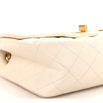 Chanel Aged Calfskin Quilted 2.55 Reissue Mini Flap White 9 of 10