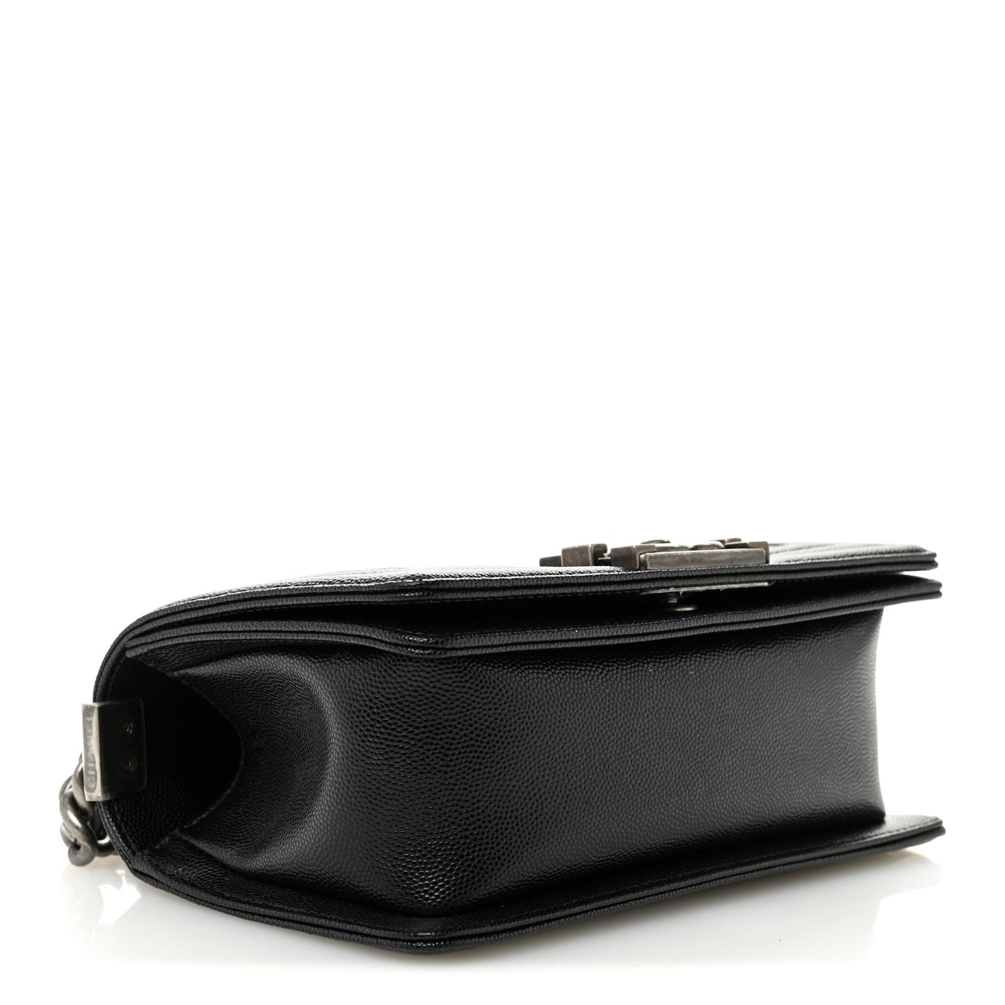 Caviar Quilted Small Boy Flap Black