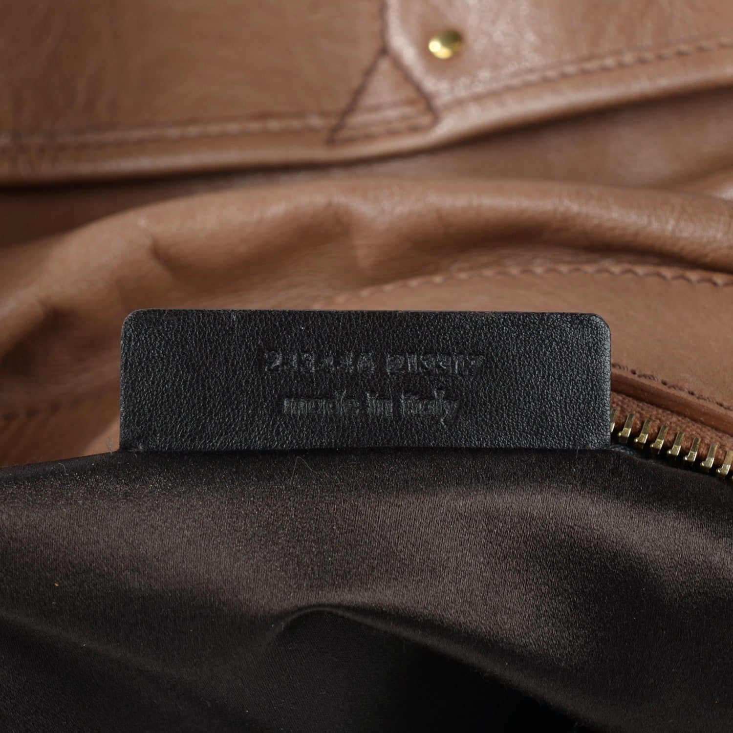 Saint Laurent Calfskin Large Vanity Bowler Camel 13 of 15