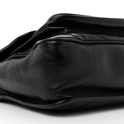 Saint Laurent Crinkled Calfskin Matelasse Monogram Large Niki Chain Satchel Black 9 of 14