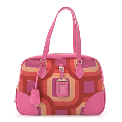 Prada Canvas Canapa St. Soho Bowler Bag Lacca 1 of 15
