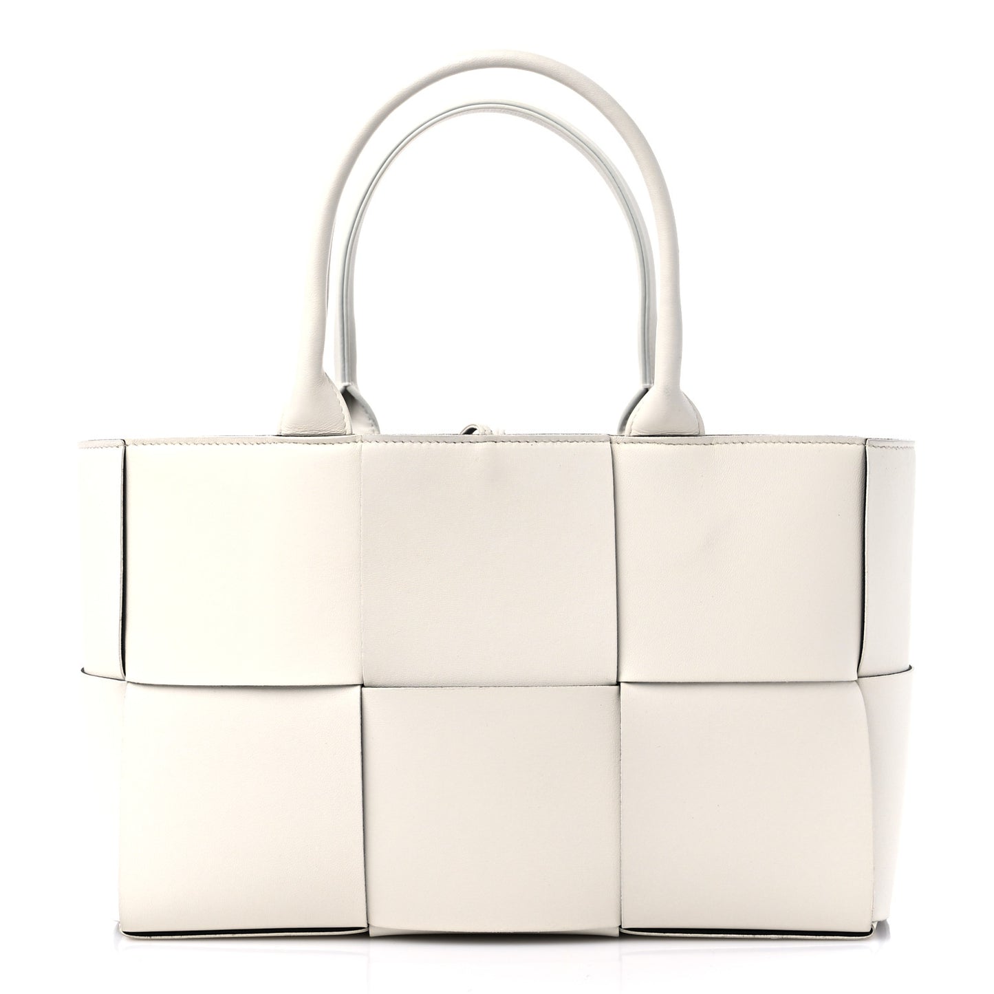 Nappa Maxi Intrecciato Small Arco Tote White White