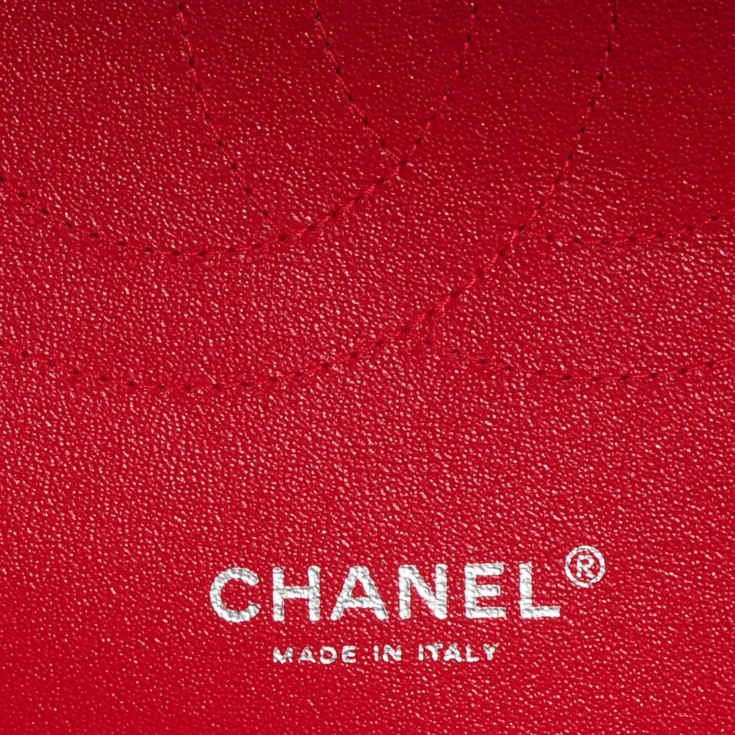 Lambskin Quilted Jumbo Double Flap Red
