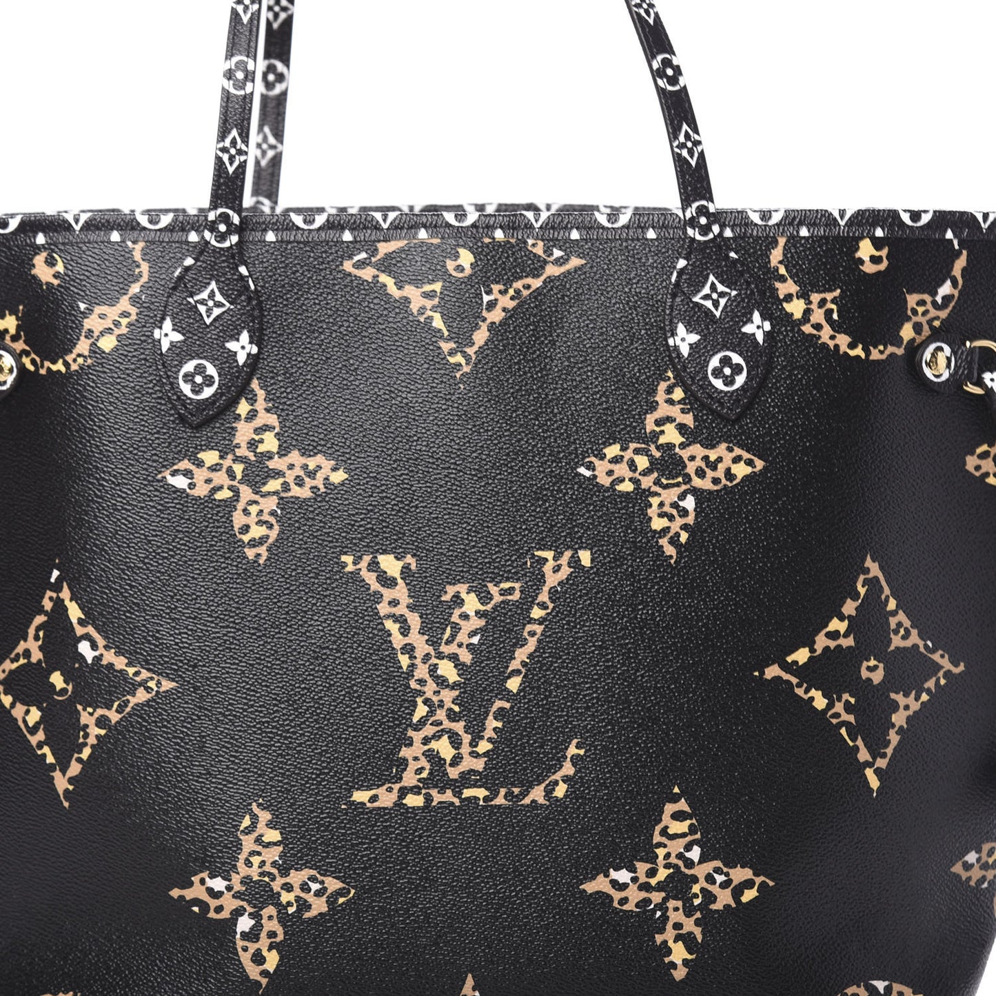 Monogram Giant Jungle Neverfull MM Black