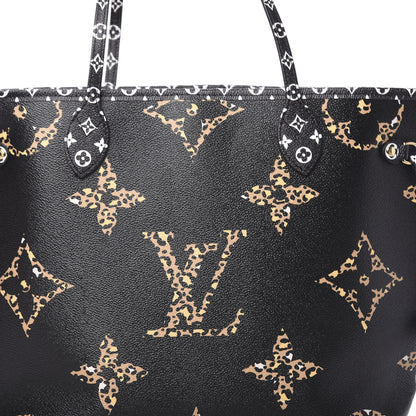 Louis Vuitton Monogram Giant Jungle Neverfull MM Black 8 of 10