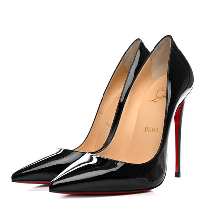 Christian Louboutin Patent So Kate 120 Pumps 38 Black 4 of 11