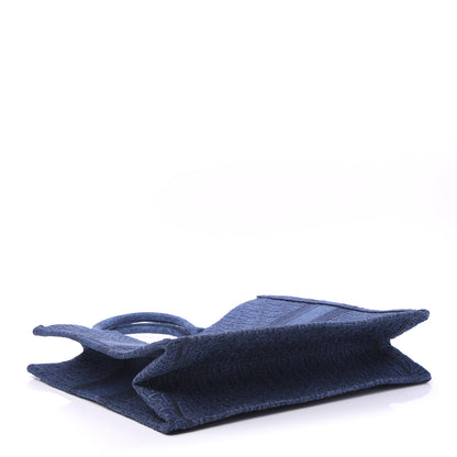 Christian Dior Oblique Denim Book Tote Denim Blue 4 of 10
