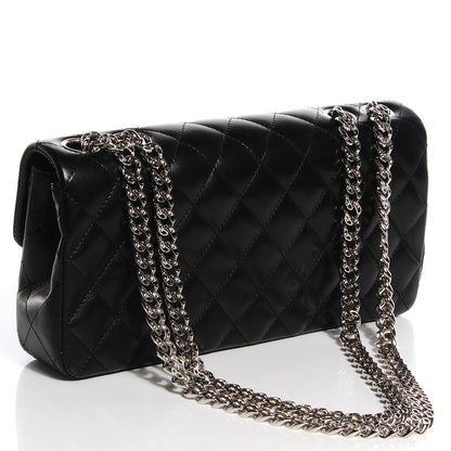 Chanel Lambskin Quilted East West Flap Black 3 of 8