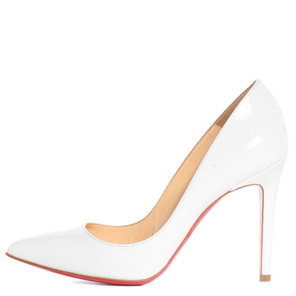 Christian Louboutin Patent Pigalle 100 Pumps 35.5 White 1 of 5