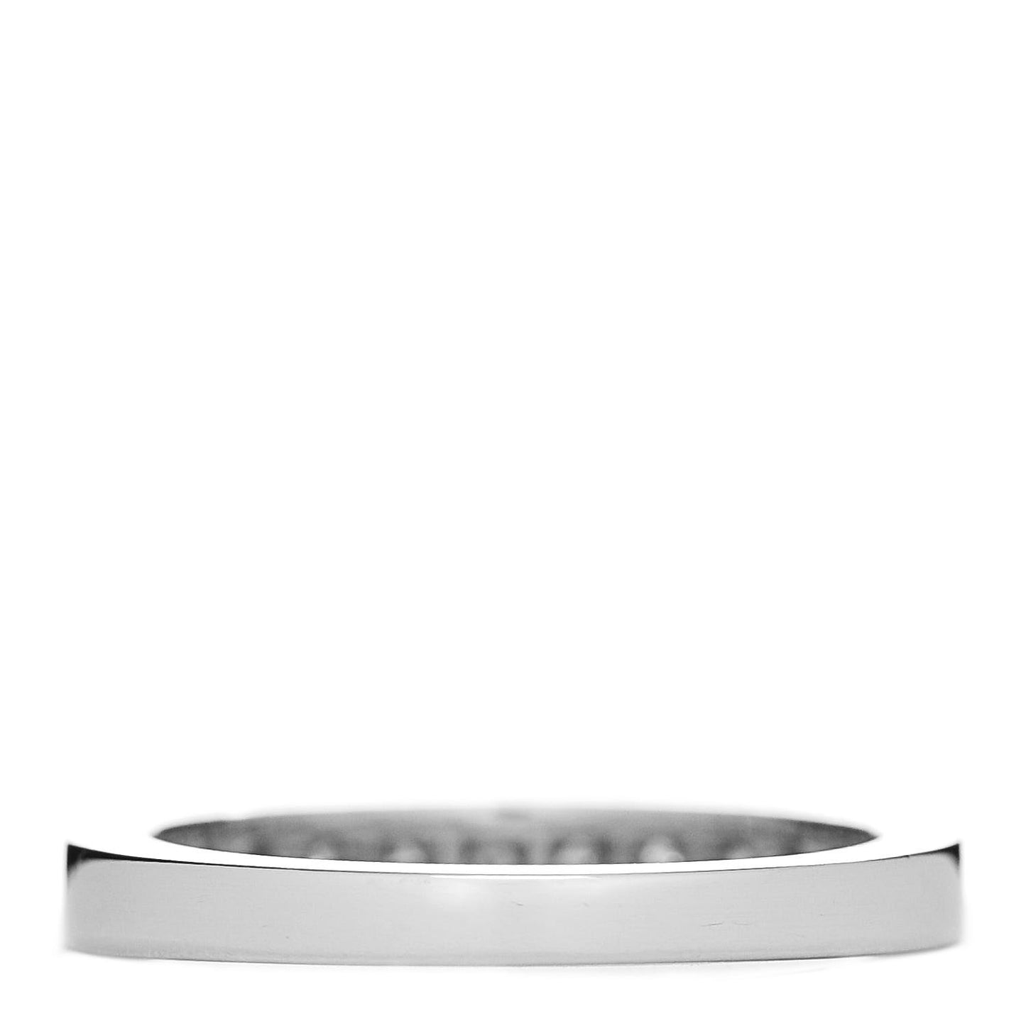 Platinum Diamond .22ctw Half Circle Wedding Band Ring 46 3.75