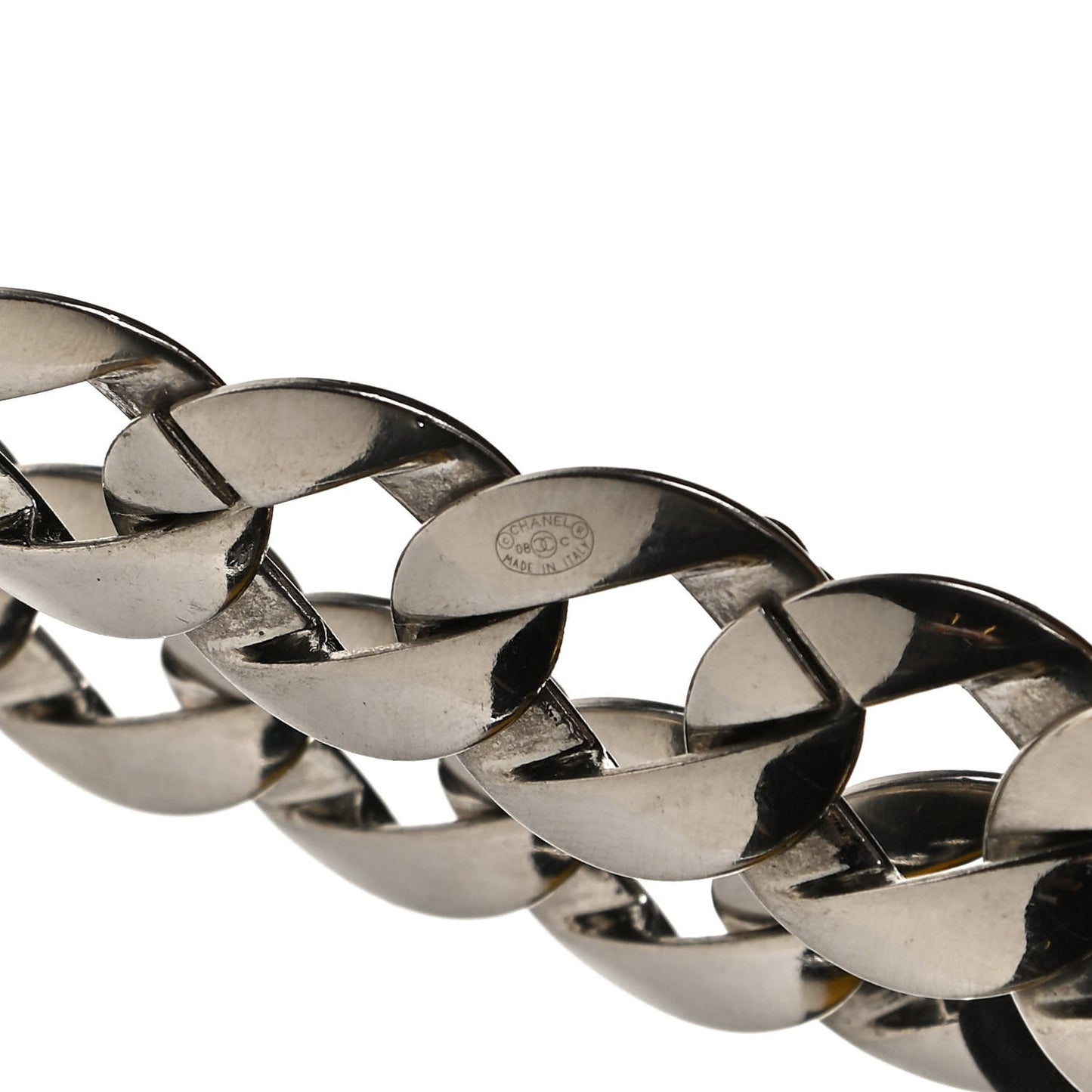 Canvas Chain CC Headband Black Silver