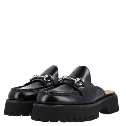 Gucci Magnum Calfskin Womens Horsebit Platform Mules 39.5 Black 4 of 8