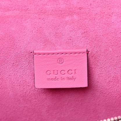 Gucci GG Supreme Monogram Suede Pierced Heart Embroidered Medium Dionysus Shoulder Bag Beige Ebony Pink Tropical Flower 6 of 12