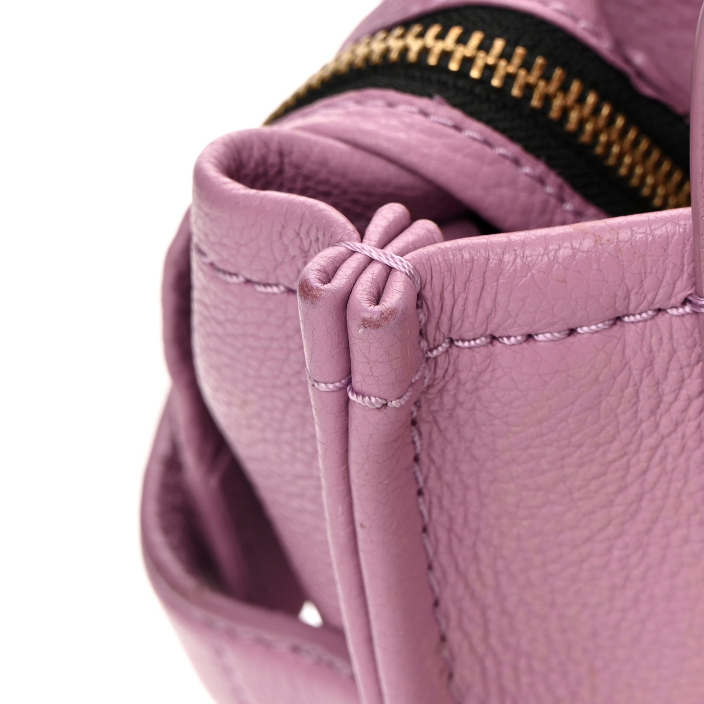 Grained Calfskin Small The Tote Bag Orchid Haze