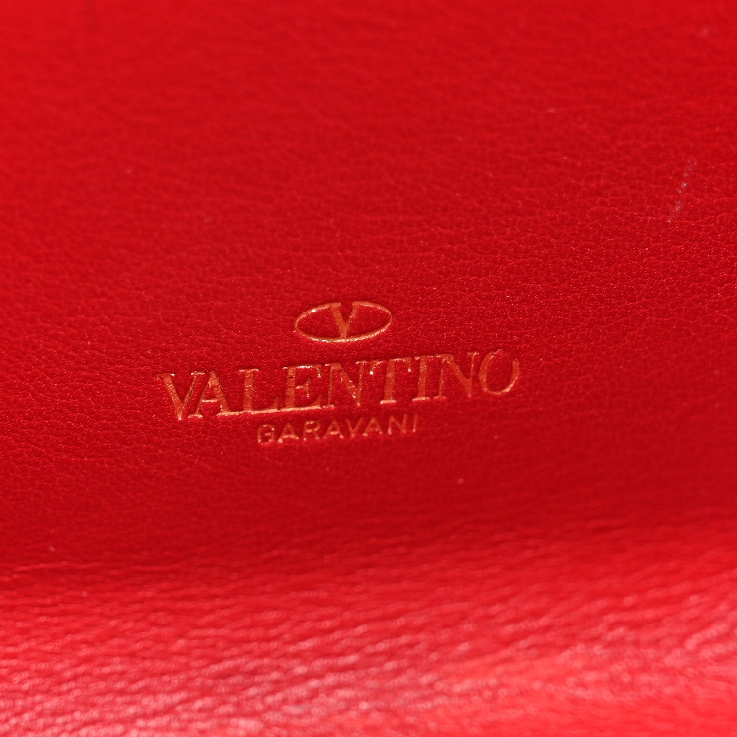 Valentino Garavani Calfskin Rockstud Compact Zip Around Wallet Rosso Valentino 6 of 9
