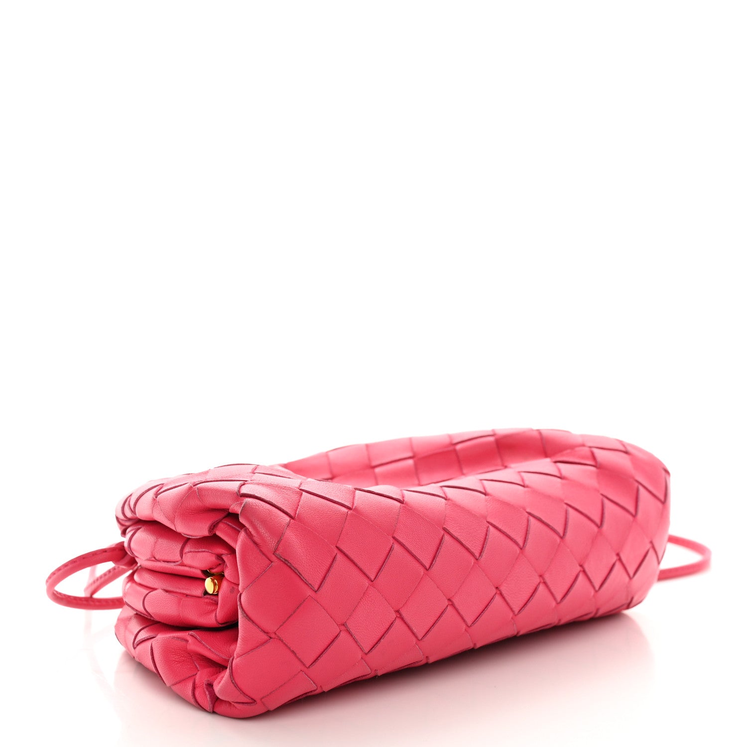 Bottega Veneta Nappa Intrecciato The Mini Pouch Rosa Shock 4 of 12