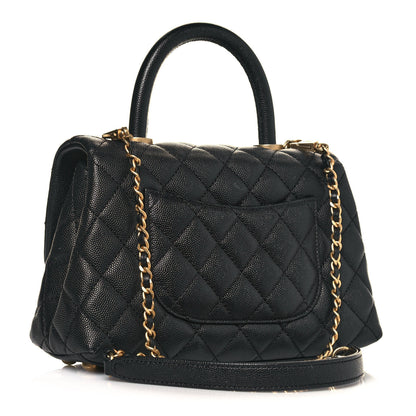 Chanel Caviar Quilted Mini Coco Handle Flap Black 3 of 13