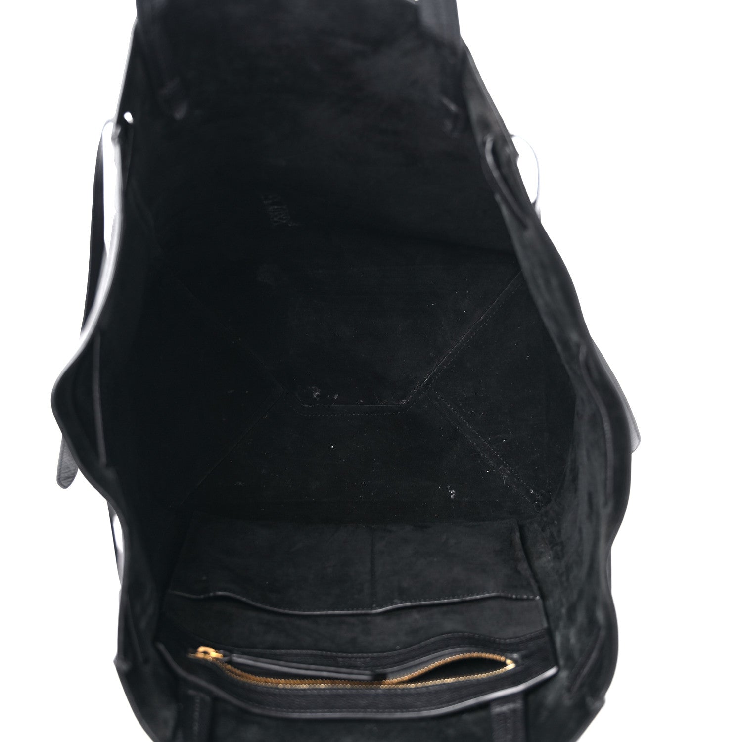 Celine Soft Grained Calfskin Small Belt Cabas Phantom Black 5 of 14