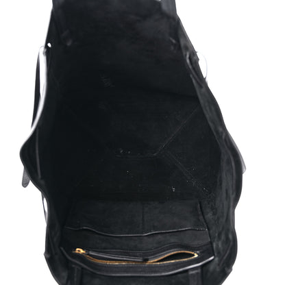 Celine Soft Grained Calfskin Small Belt Cabas Phantom Black 5 of 14