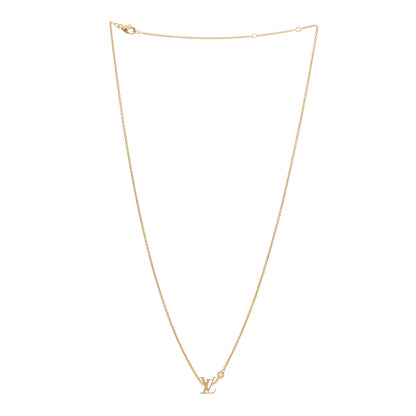 Louis Vuitton 18K Yellow Gold Diamond Idylle Blossom LV Pendant Necklace 2 of 3