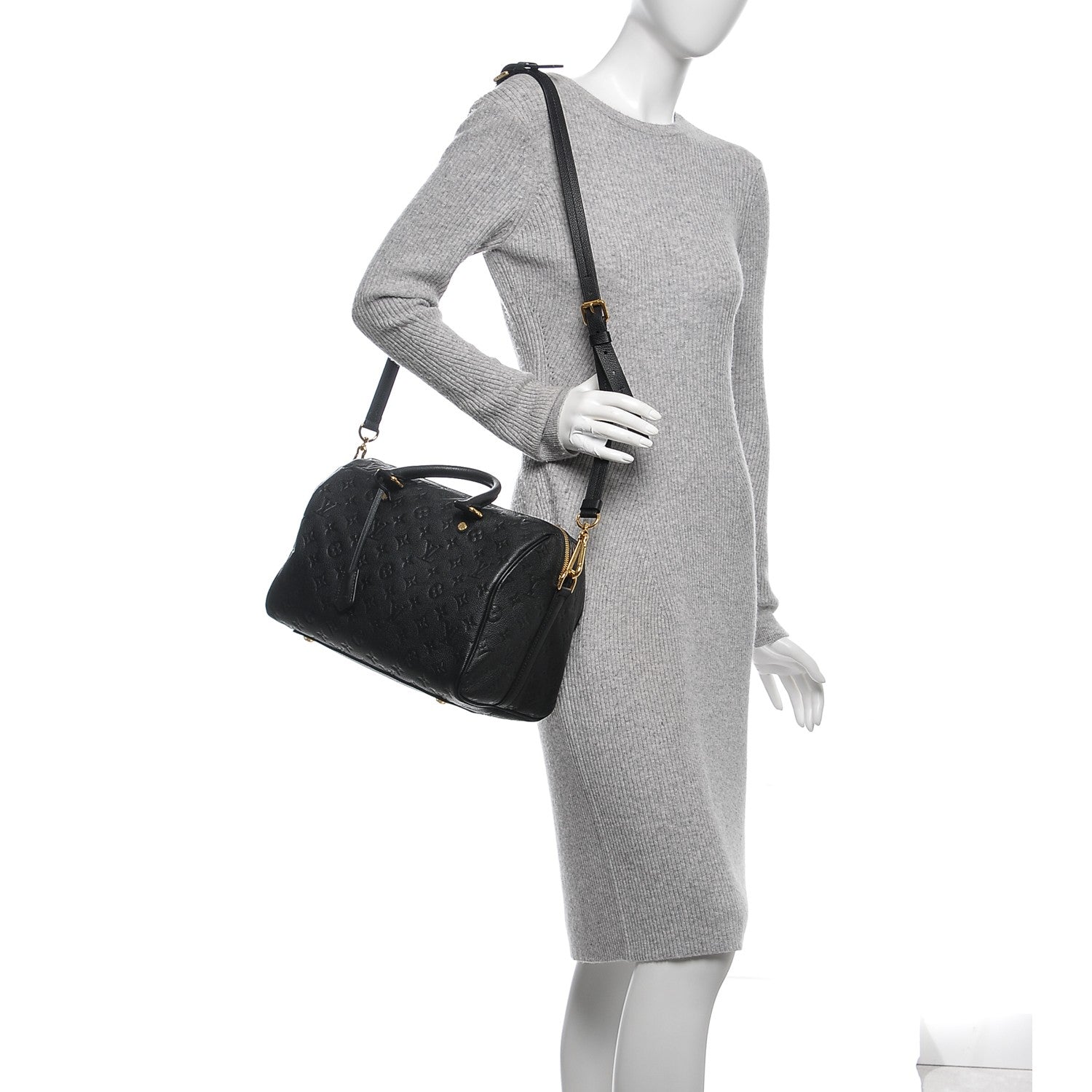 Louis Vuitton Empreinte Speedy Bandouliere 30 Black 2 of 7