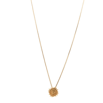 Louis Vuitton Brass Vendome Necklace Gold 1 of 6