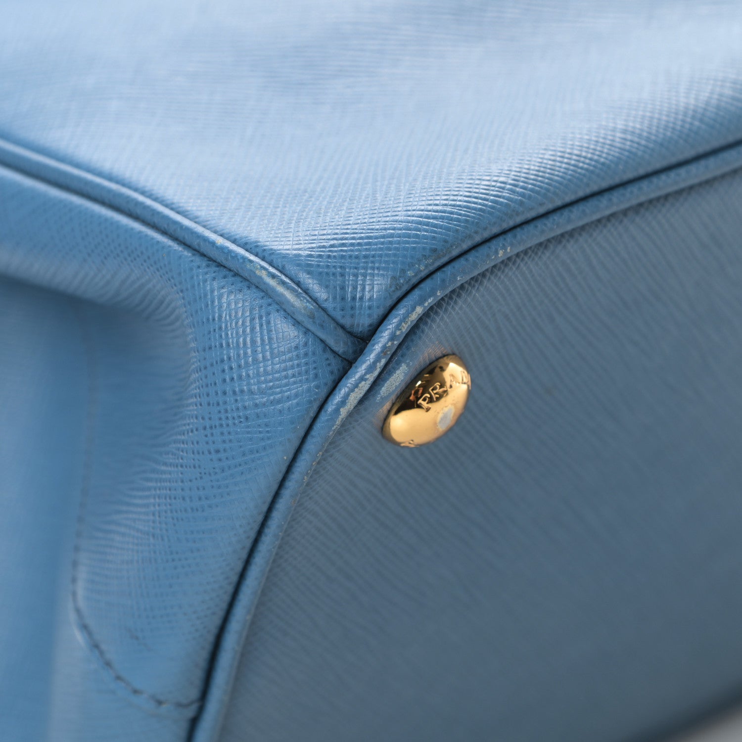 Prada Saffiano Mini Galleria Double Zip Tote Cobalto 8 of 21