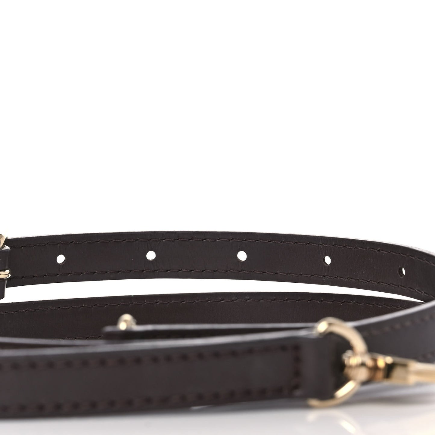 Calfskin 12mm Adjustable Shoulder Strap Brown