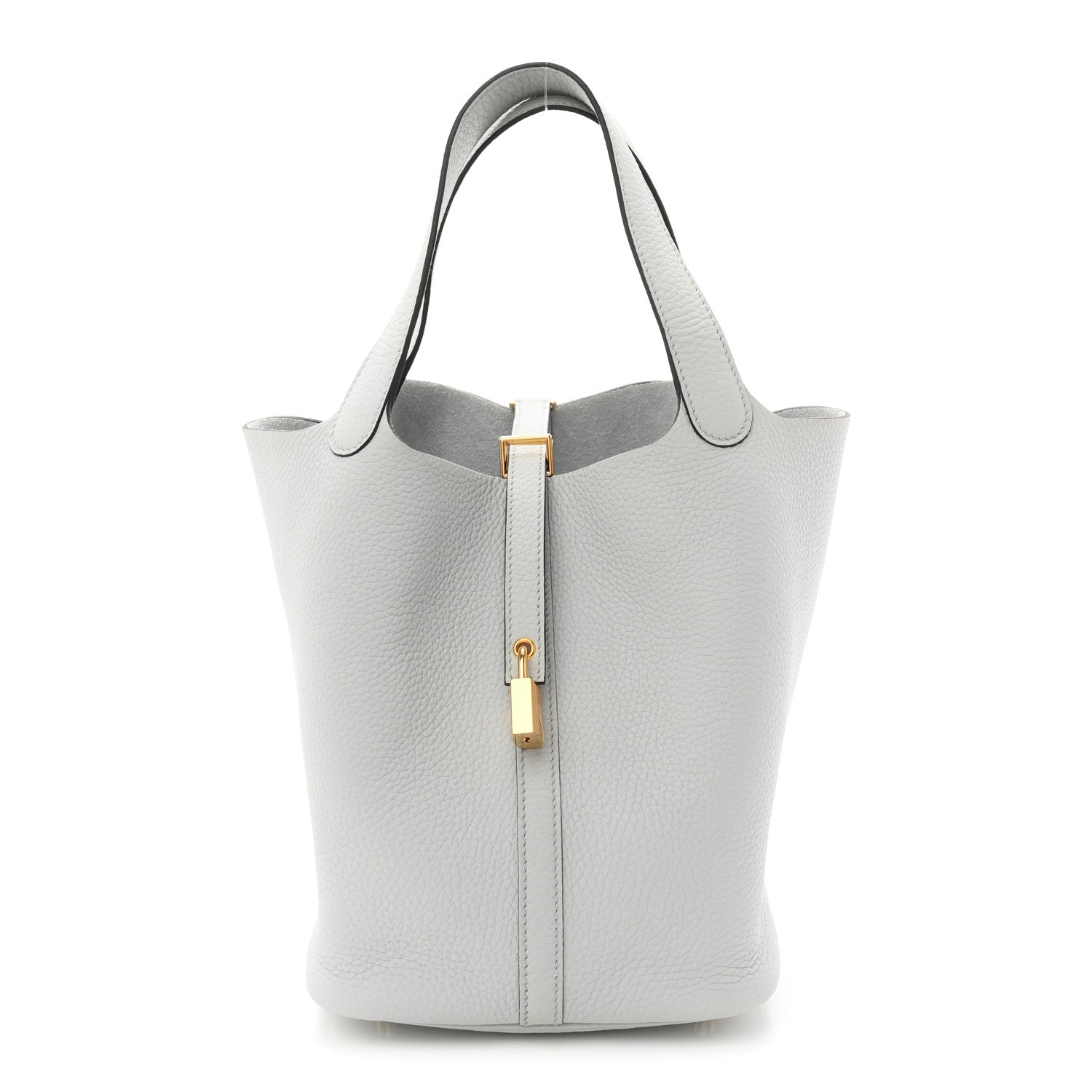 Hermes Taurillon Clemence Picotin Lock 22 MM Bleu Pale 1 of 11