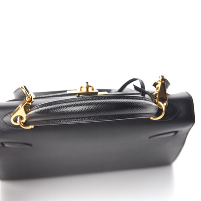 Hermes Epsom Kelly Sellier 25 Black 32 of 34