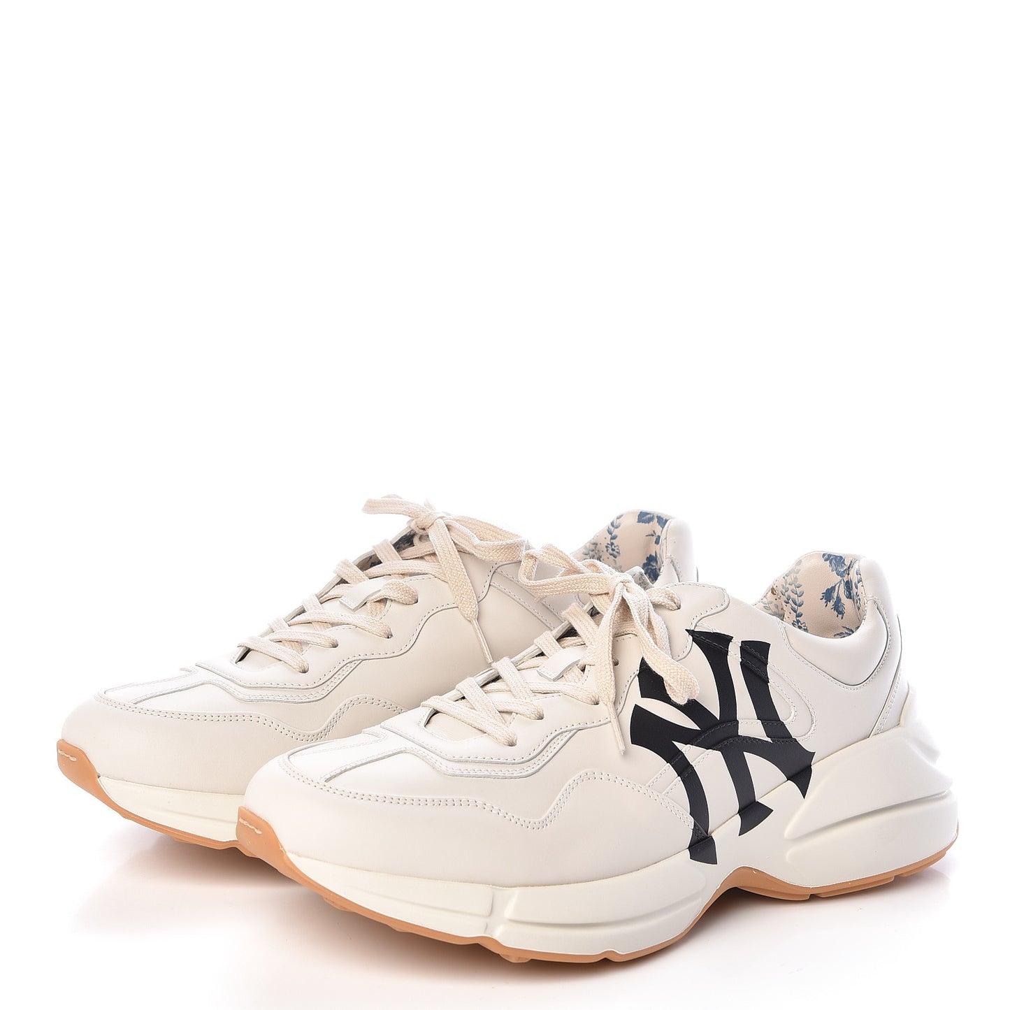 X MLB Calfskin NY Yankees Mens Rhyton Sneakers 10.5 Mystic White