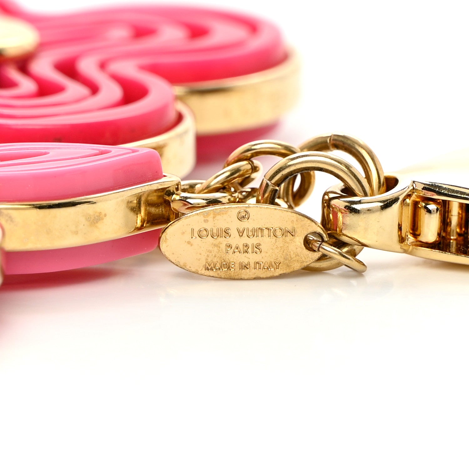 Louis Vuitton Resin Naif Bag Charm Pink 4 of 4