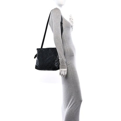 Loewe Nappa Pleated Small Flamenco Knot Bag Black 3 of 9