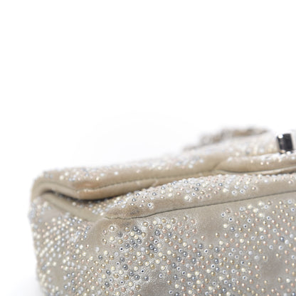 Chanel Iridescent Calfskin Studded Mini Flap Silver 11 of 14