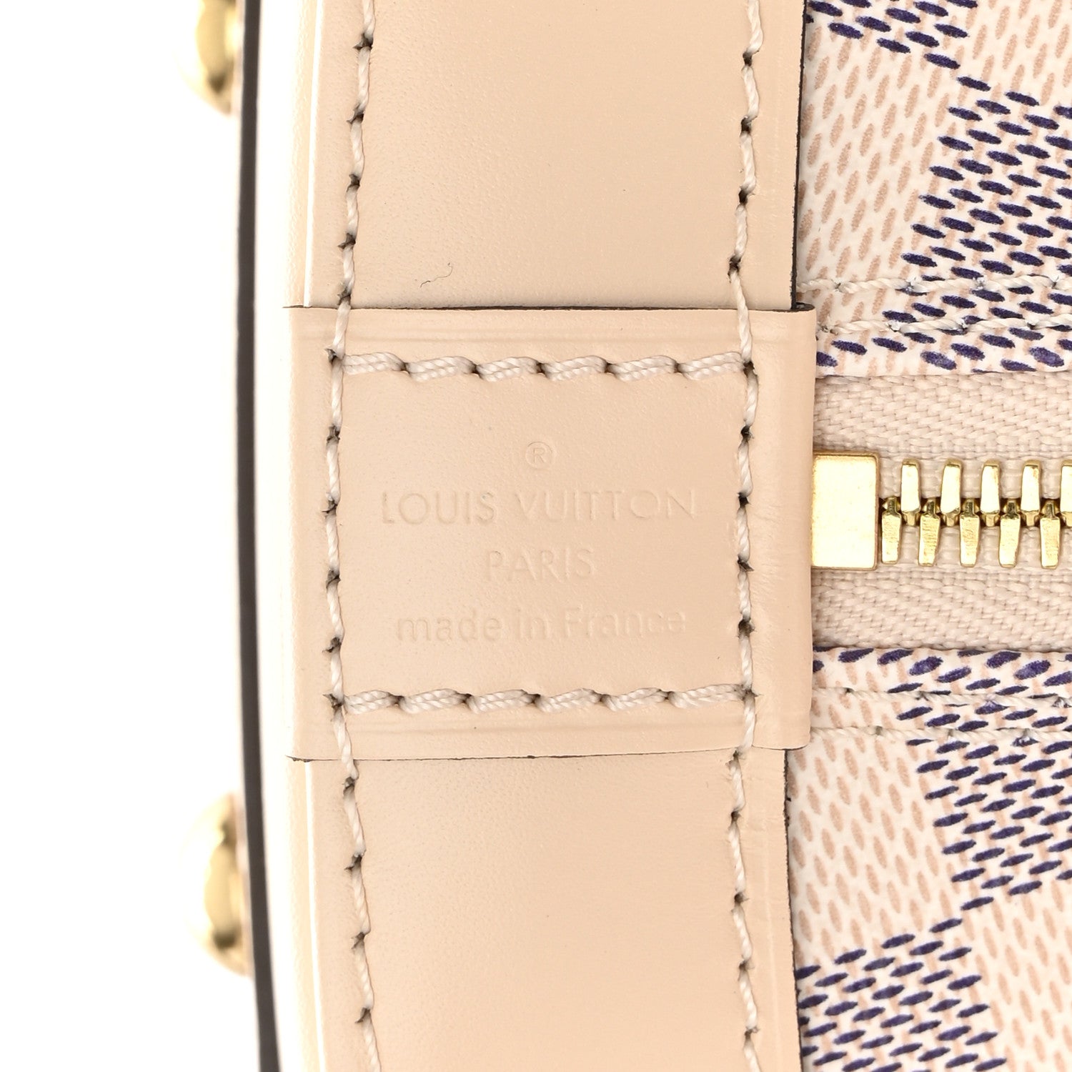 Louis Vuitton Damier Azur Braided Alma BB 6 of 12