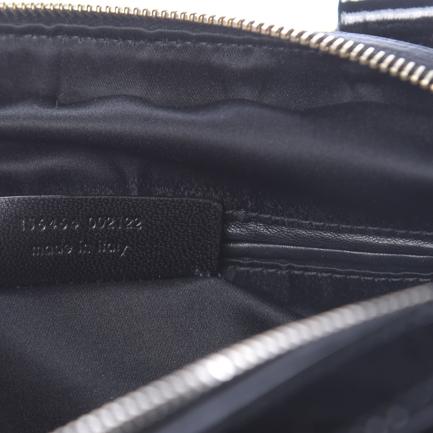 Saint Laurent Crocodile Embossed Patent Large Muse Black 7 of 11