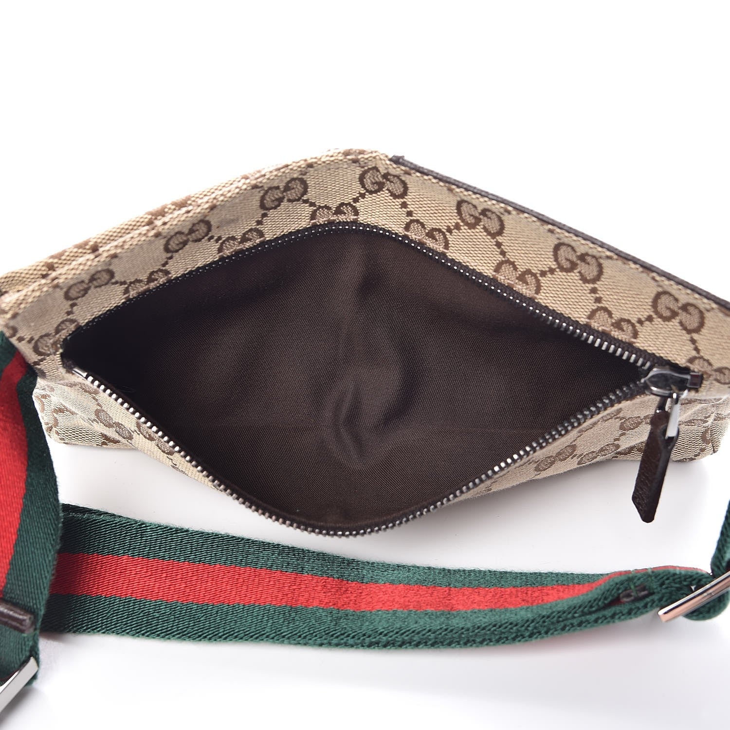 Gucci Monogram Web Belt Bag Dark Brown 5 of 8