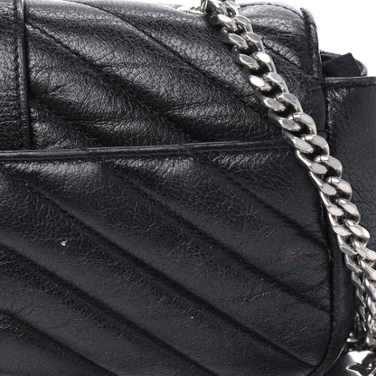 Saint Laurent Calfskin Matelasse Monogram Classic Baby Punk Chain Bag Black 10 of 11