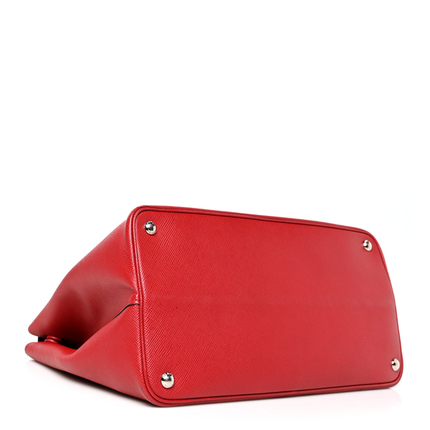 Saffiano Cuir Convertible Top Handle Tote Fuoco