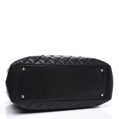 Chanel Caviar Quilted XL Grand Shopping Tote GST Black 3 of 12