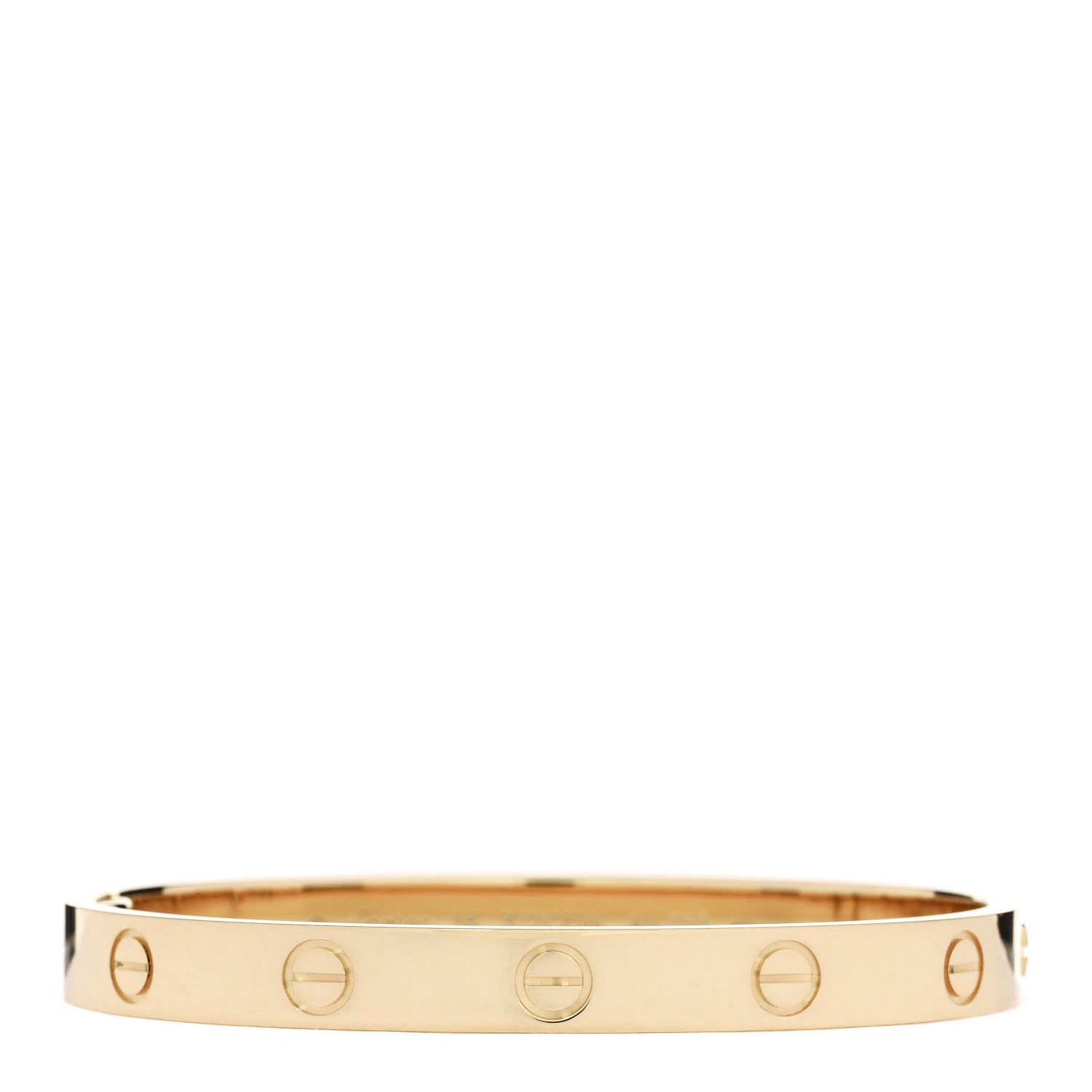 Cartier 18K Yellow Gold LOVE Single Screw Bracelet 16 1 of 9