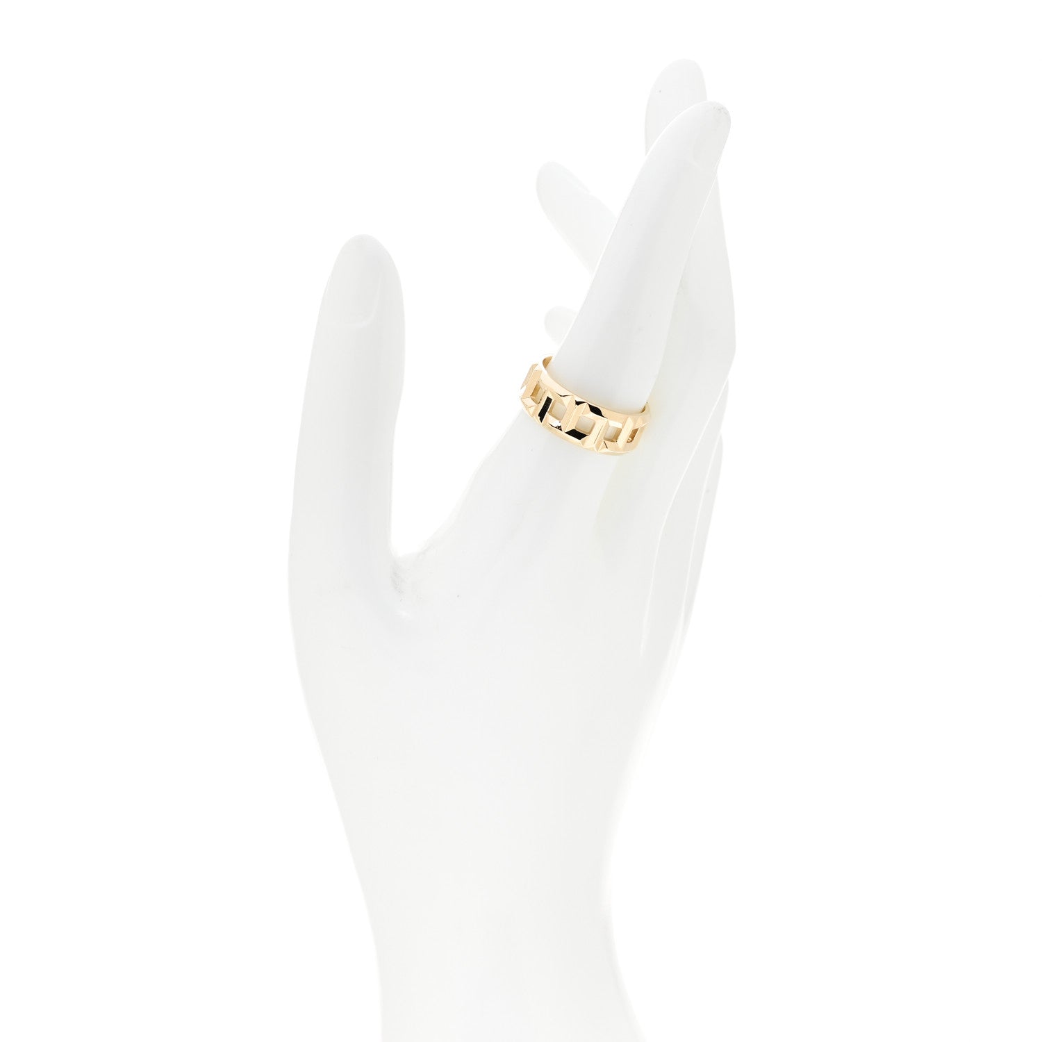 Tiffany 18K Yellow Gold T True Wide Ring 58 8.5 2 of 4